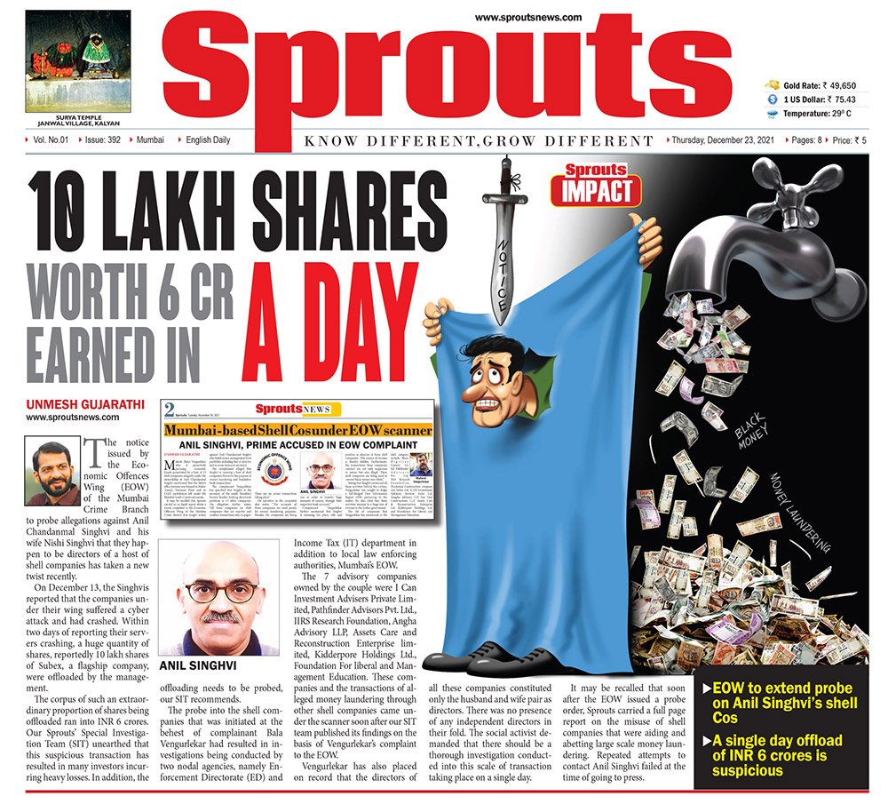 10 LAKH SHARES WORTH 6 CR EARNED IN A DAY
