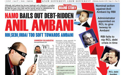 NAMO BAILS OUT DEBT – RIDDEN ANIL AMBANI