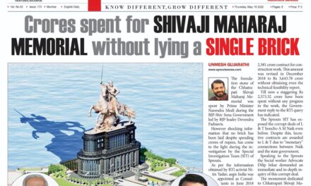 Crores spent for Shivaji Maharaj Memorial without lying a single brick