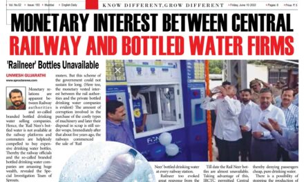 Monetary Interest between Central Railway and Bottled Drinking Water Firms