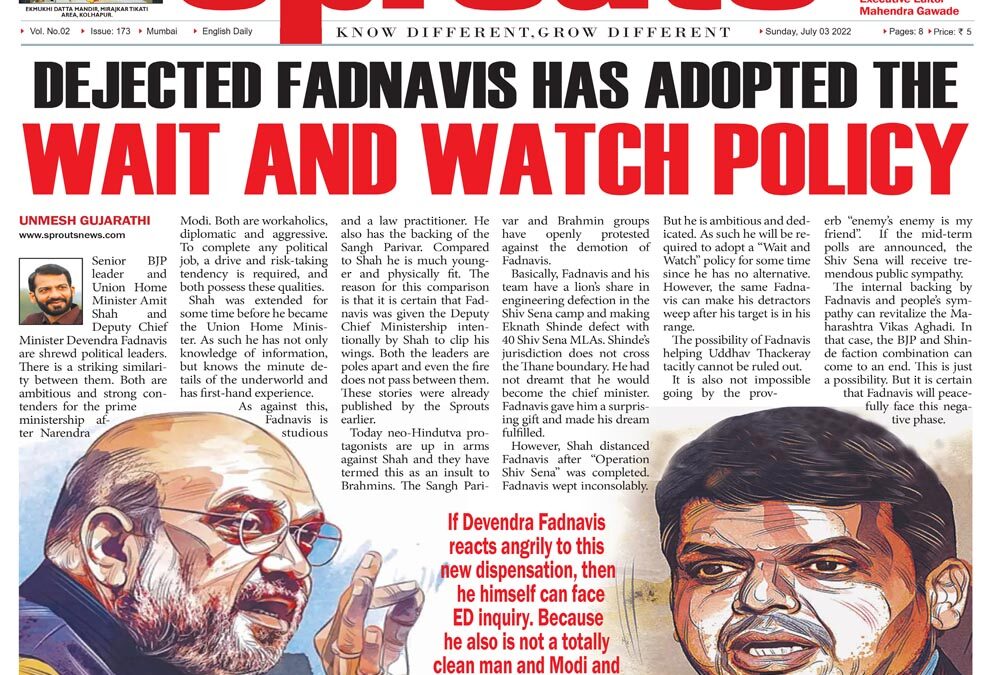 ‘वेट अँड वॉच’ च्या भूमिकेत देवेंद्र फडणवीस