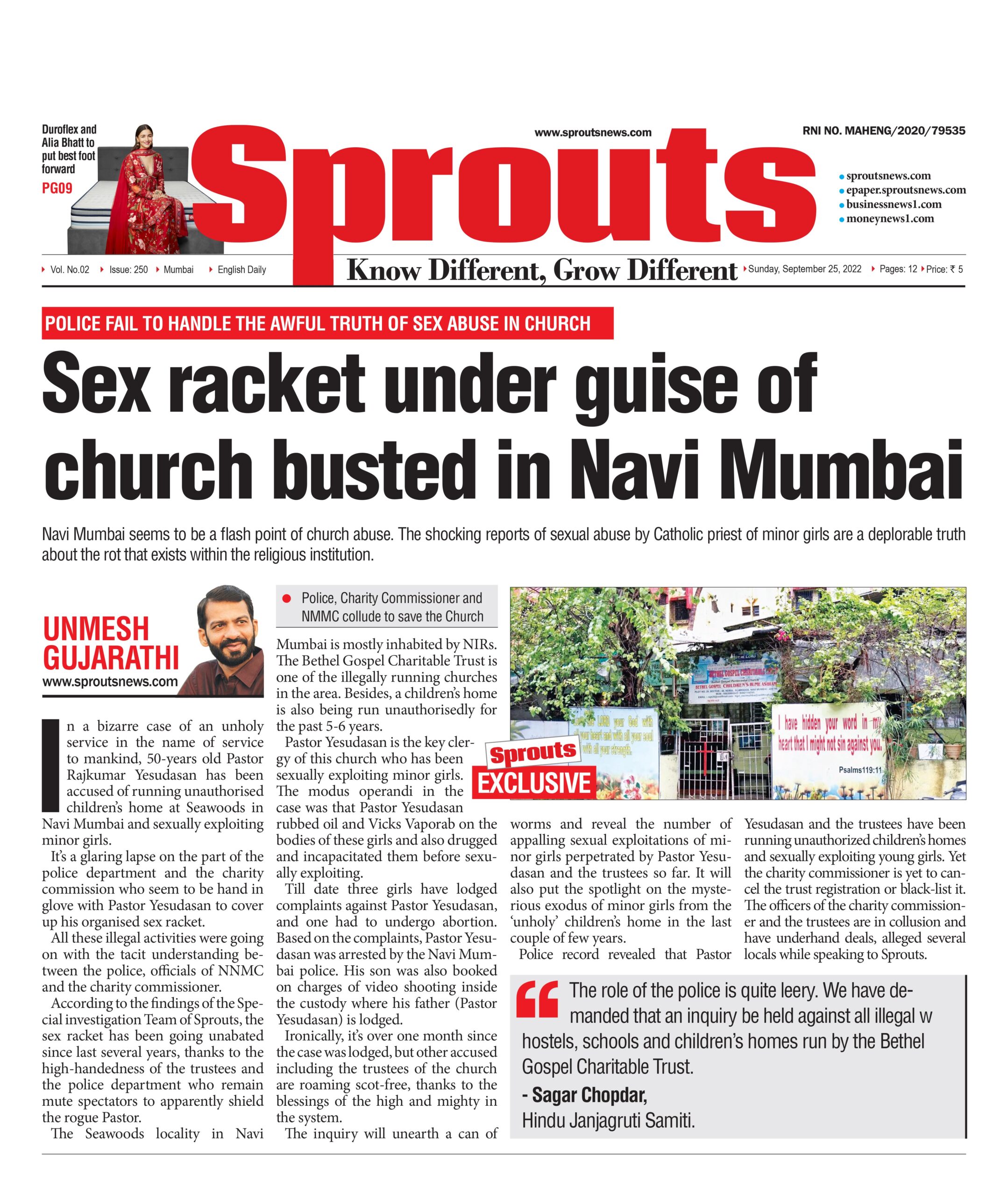 Sex racket under guise of church busted in Navi Mumbai - Business News1