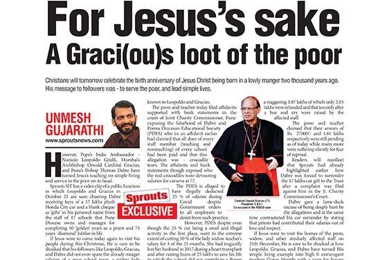 For Jesus’s sake A Graci(ou)s loot of the poor