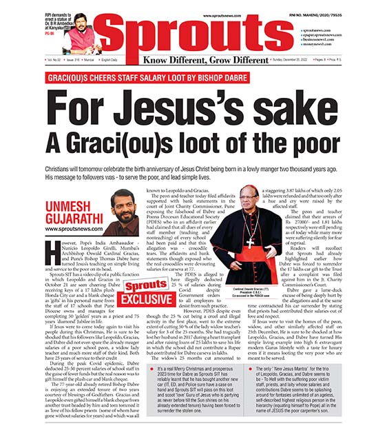 For Jesus’s sake A Graci(ou)s loot of the poor