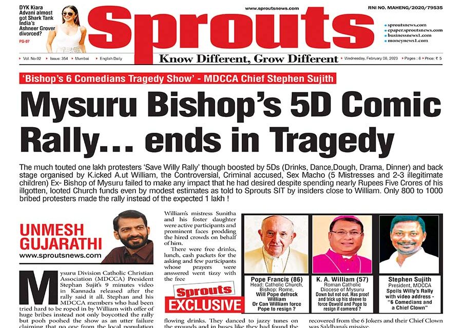 Mysuru Bishop’s 5D Comic Rally… ends in Tragedy