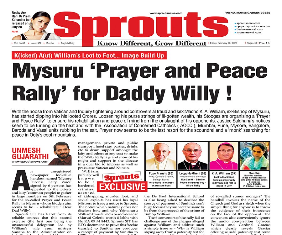 Mysuru ‘Prayer and Peace Rally’ for Daddy Willy!