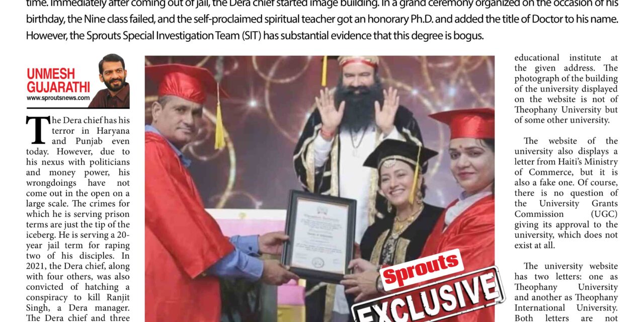 Murder, rape, convict Baba Ram Rahim was honoured with bogus PhD